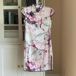 Silk Cheongsam mini dress